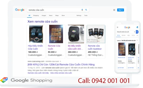Quảng cáo mua sắm google shopping